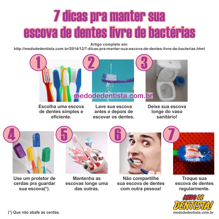 7 dicas pra manter sua escova de dentes livre de bactérias